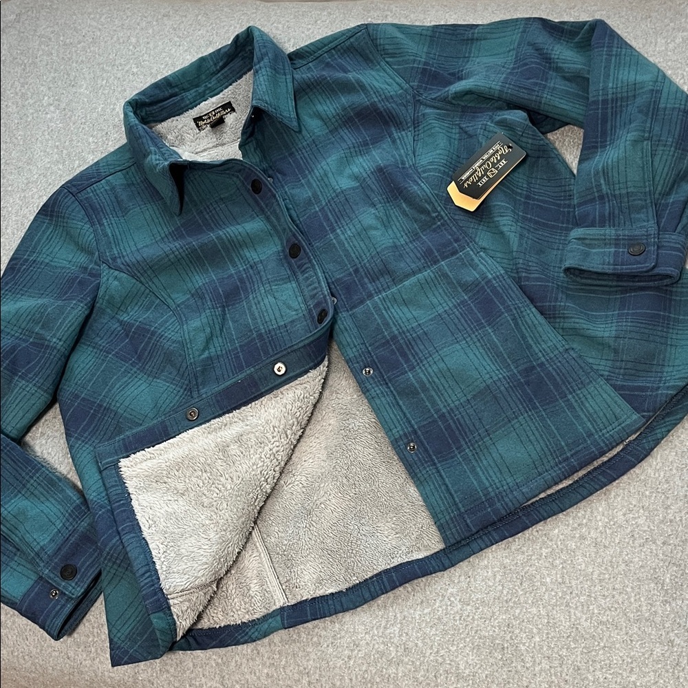 Noble Outfitters Shirt Jacket Shacket Womens 2X Fur Lined Outdoor Gorpcore Plaid